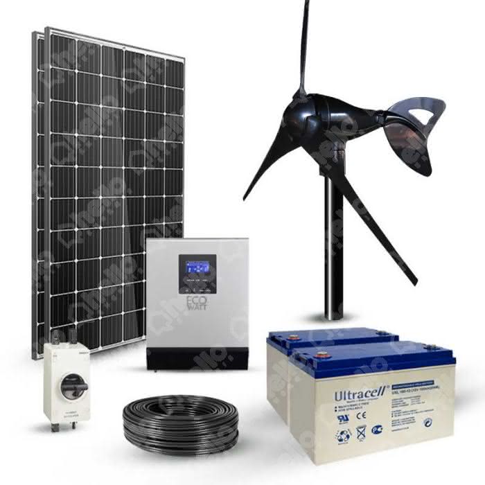 Batterie éolienne panneau solaire