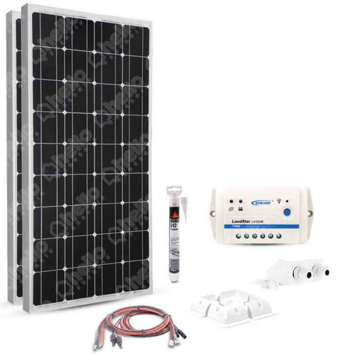 Fixation cable panneau solaire sur camping car