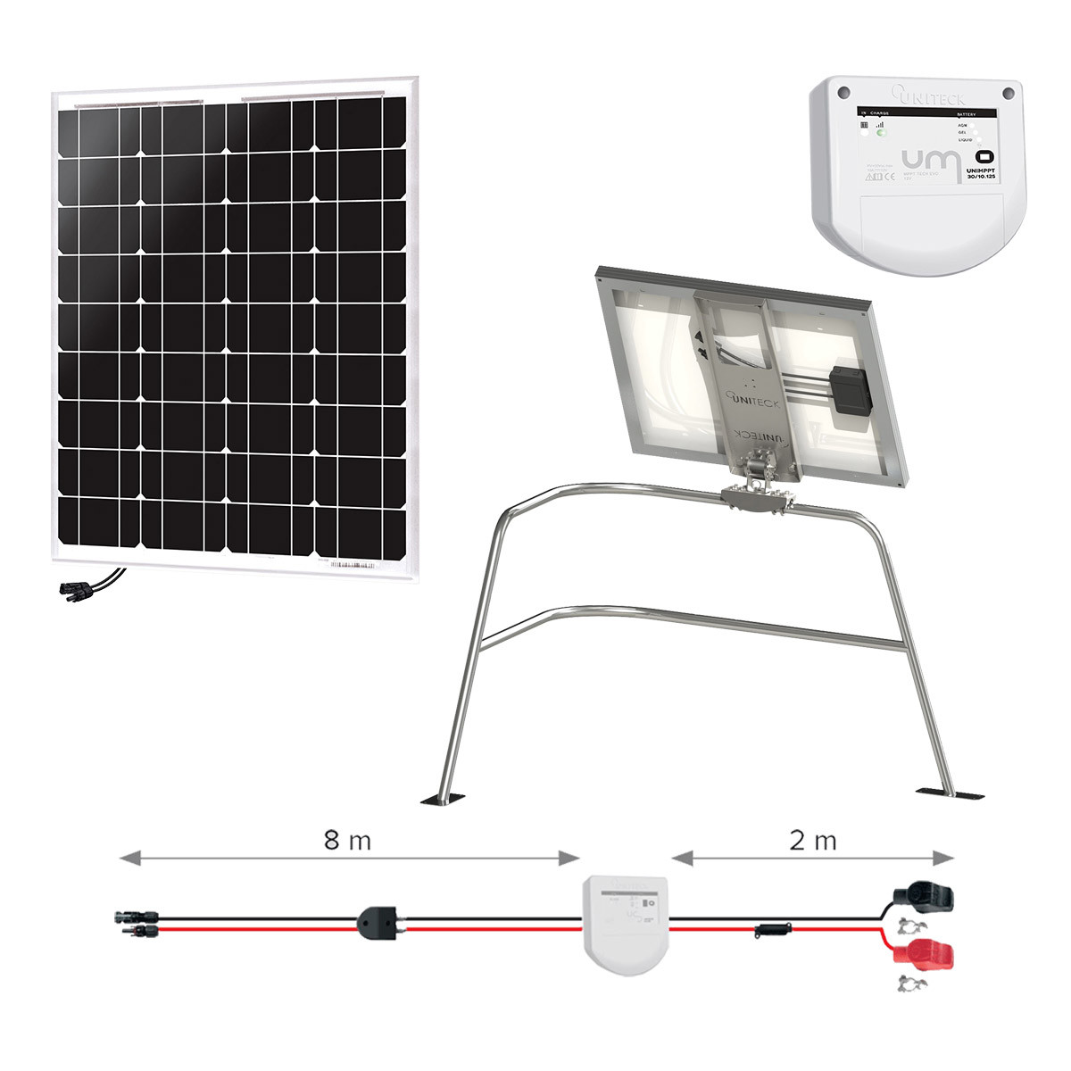 Panneau solaire sur un balcon