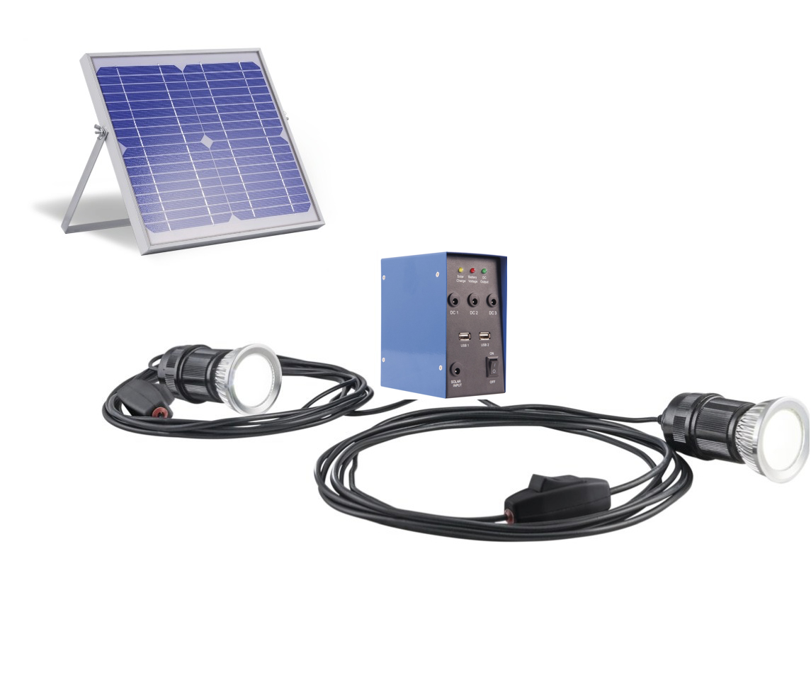 Kit panneau solaire eclairage led