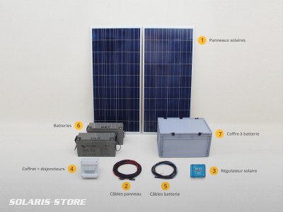 Kit panneau solaire + batterie