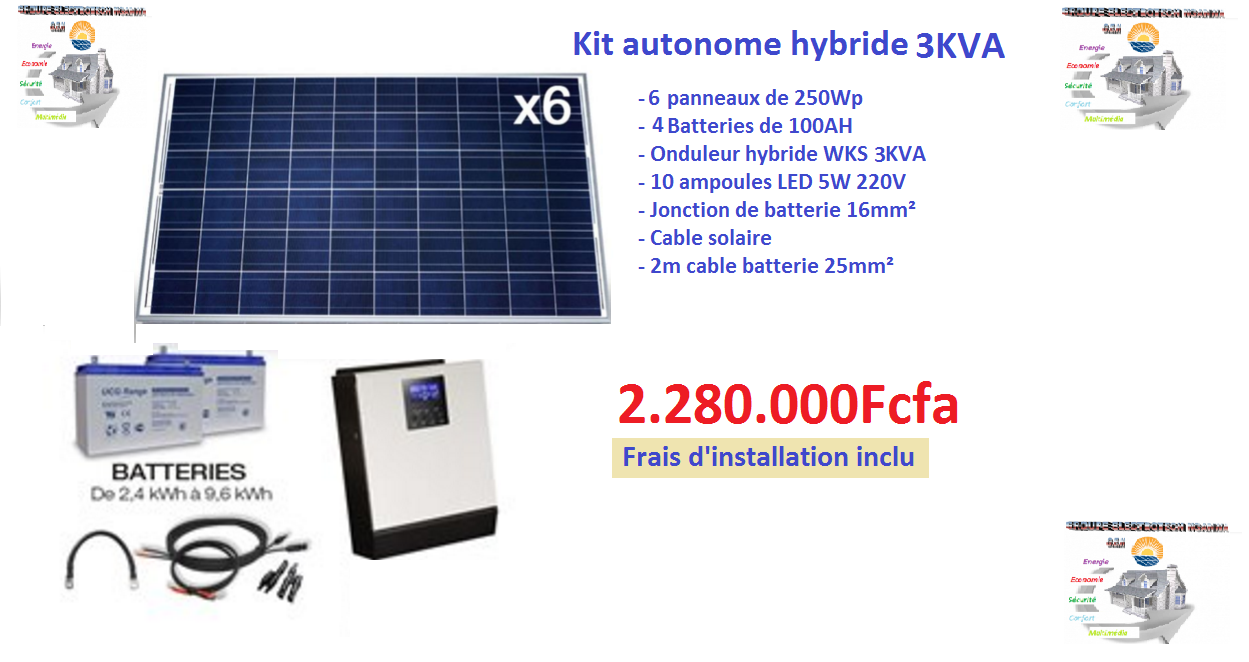 Panneau solaire 5 kwh