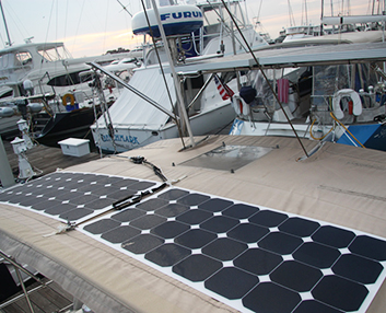 Support bateau panneau solaire
