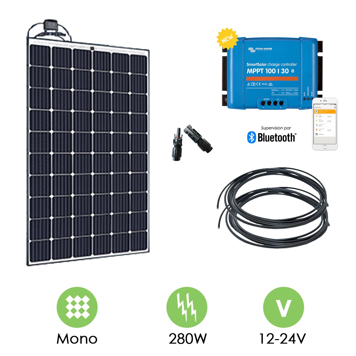 Panneau solaire 280w mono solarworld protect - anti chocs