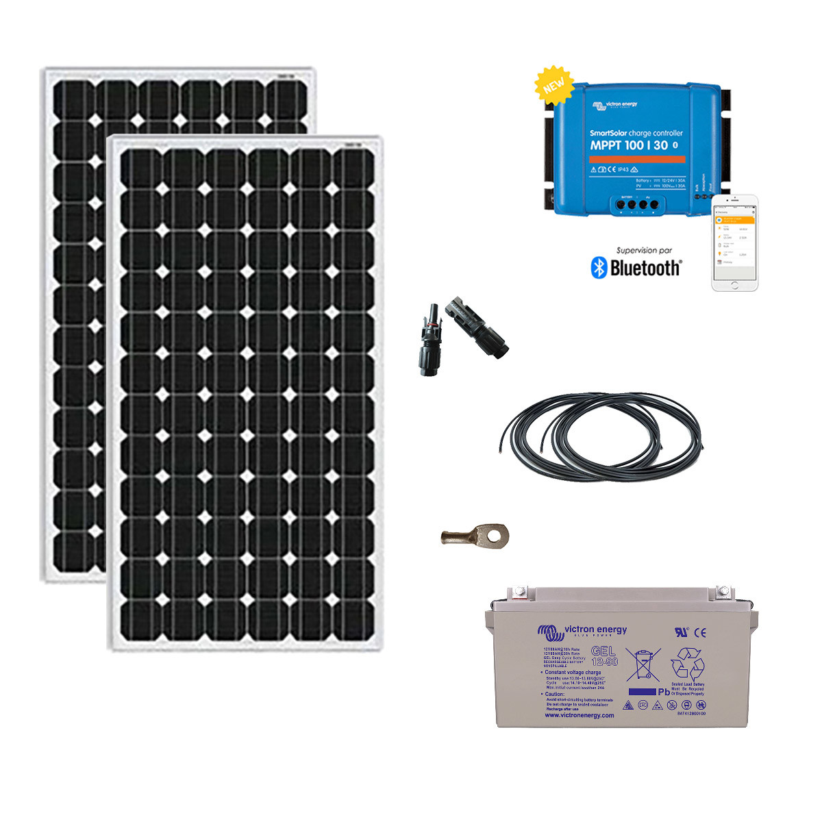 Panneau solaire 300w 12v monocristallin