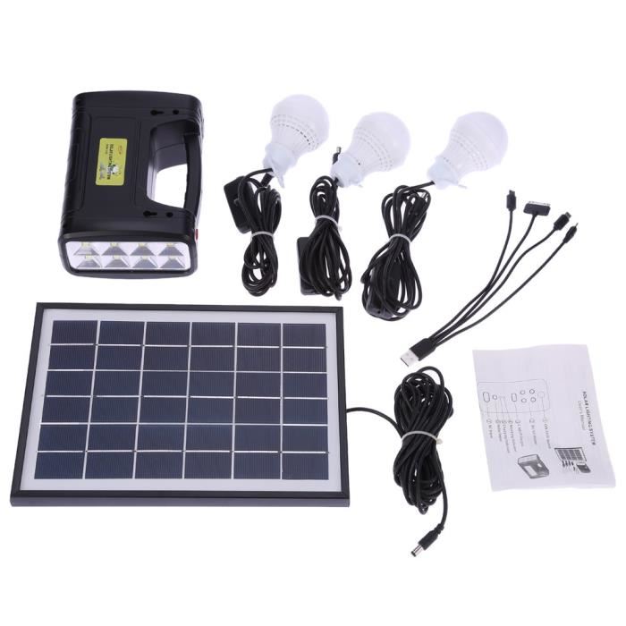 Eclairage interieur avec panneau solaire