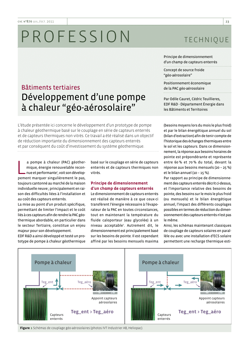 Geo france pompe a chaleur