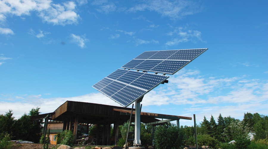 Pompe a chaleur air eau avec panneau solaire