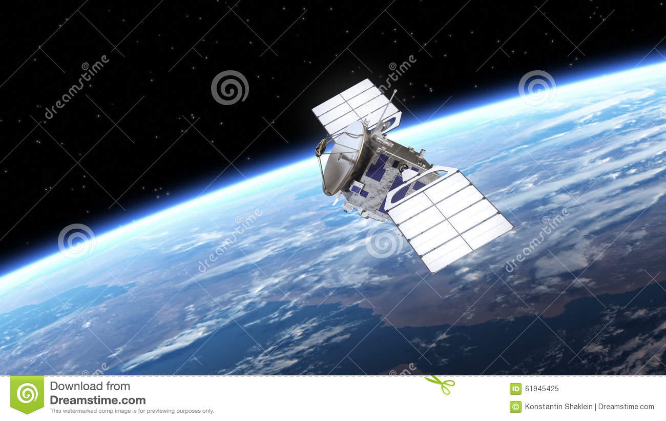 Satellite panneau solaire