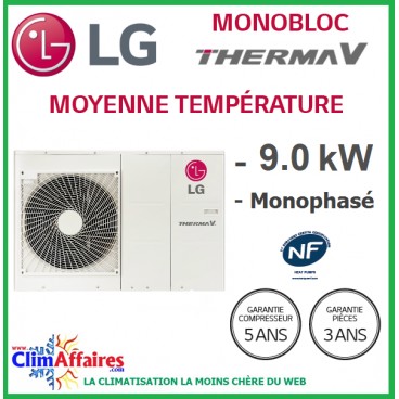 Pompe a chaleur lg haute temperature