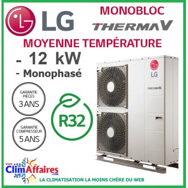 Pompe a chaleur air eau lg