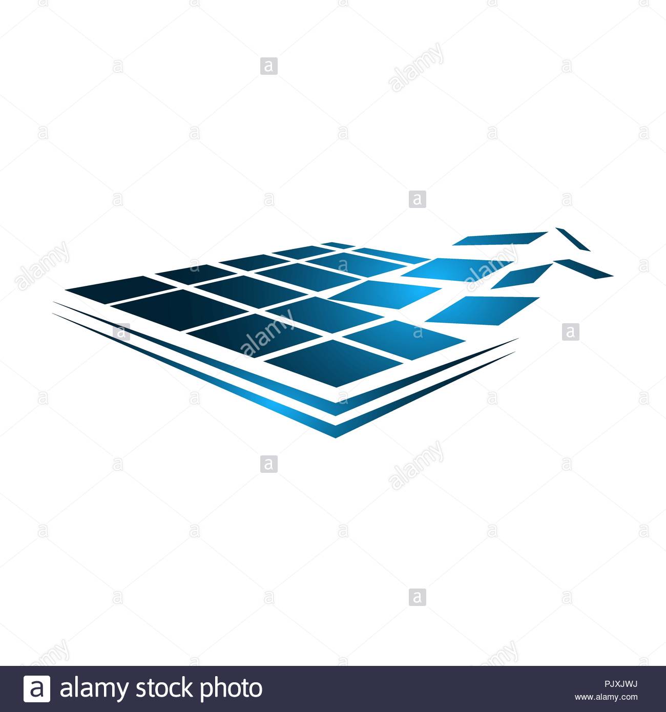 Panneau solaire vectoriel