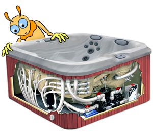 Jacuzzi avec panneau solaire