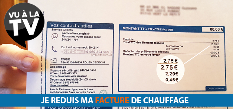 Facture edf avec pompe à chaleur