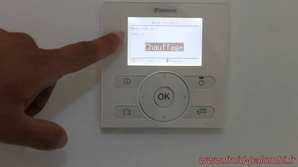 Programmation pompe à chaleur daikin