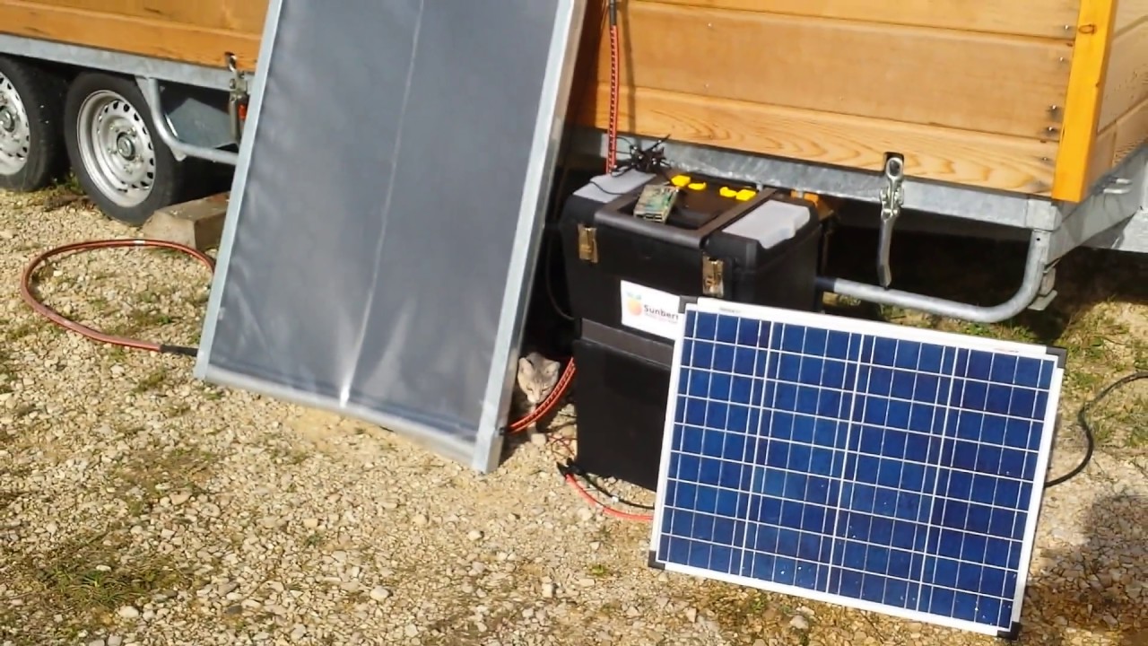 Petit chauffage avec panneau solaire