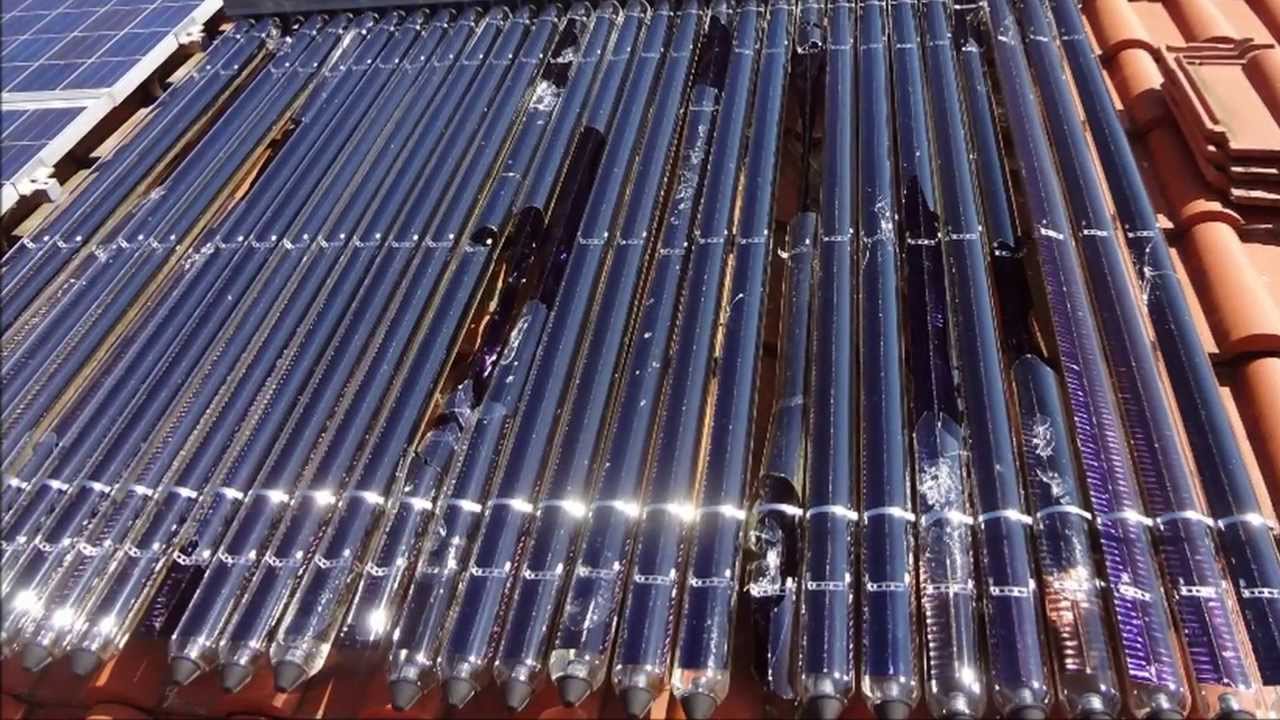 Panneau solaire a tube