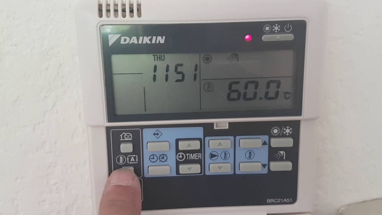 Pompe à chaleur daikin mode d'emploi
