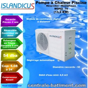 Pompe à chaleur piscine islandicus