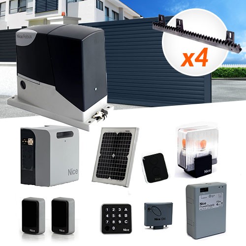 Motorisation portail battant avec panneau solaire