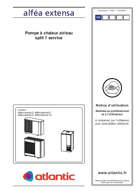 Pompe a chaleur atlantic alfea extensa 16