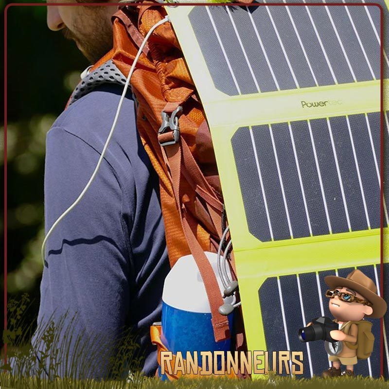Panneau solaire randonnée leger