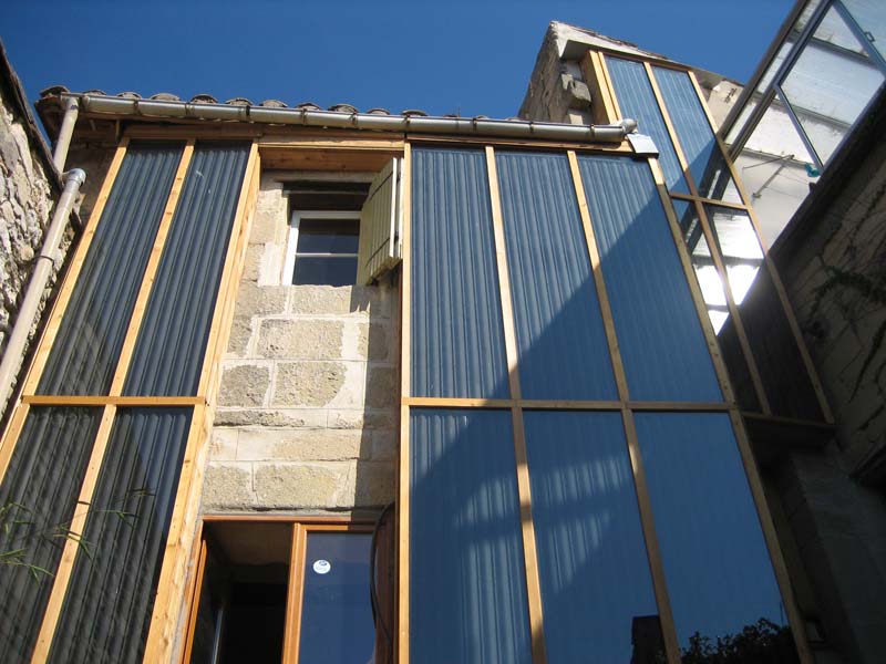 Panneau solaire mur