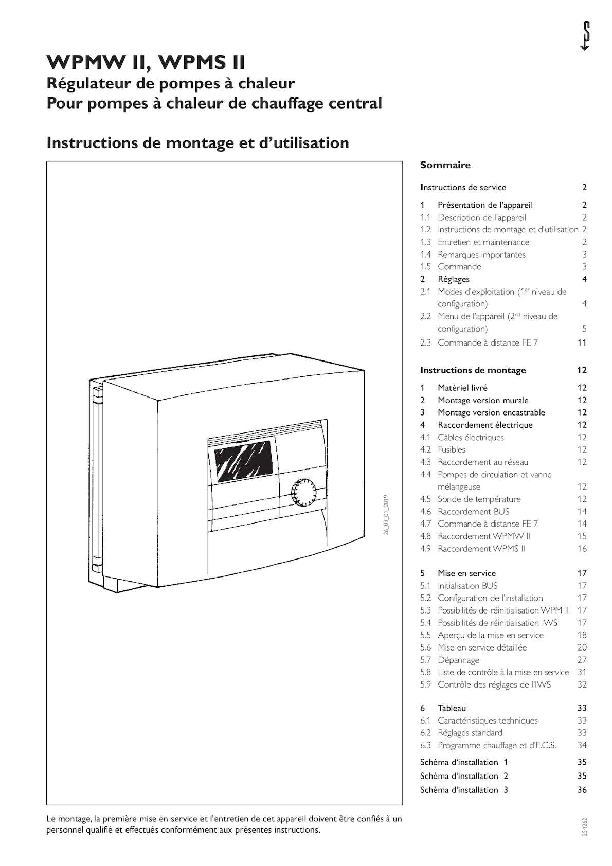 Notice installation pompe a chaleur