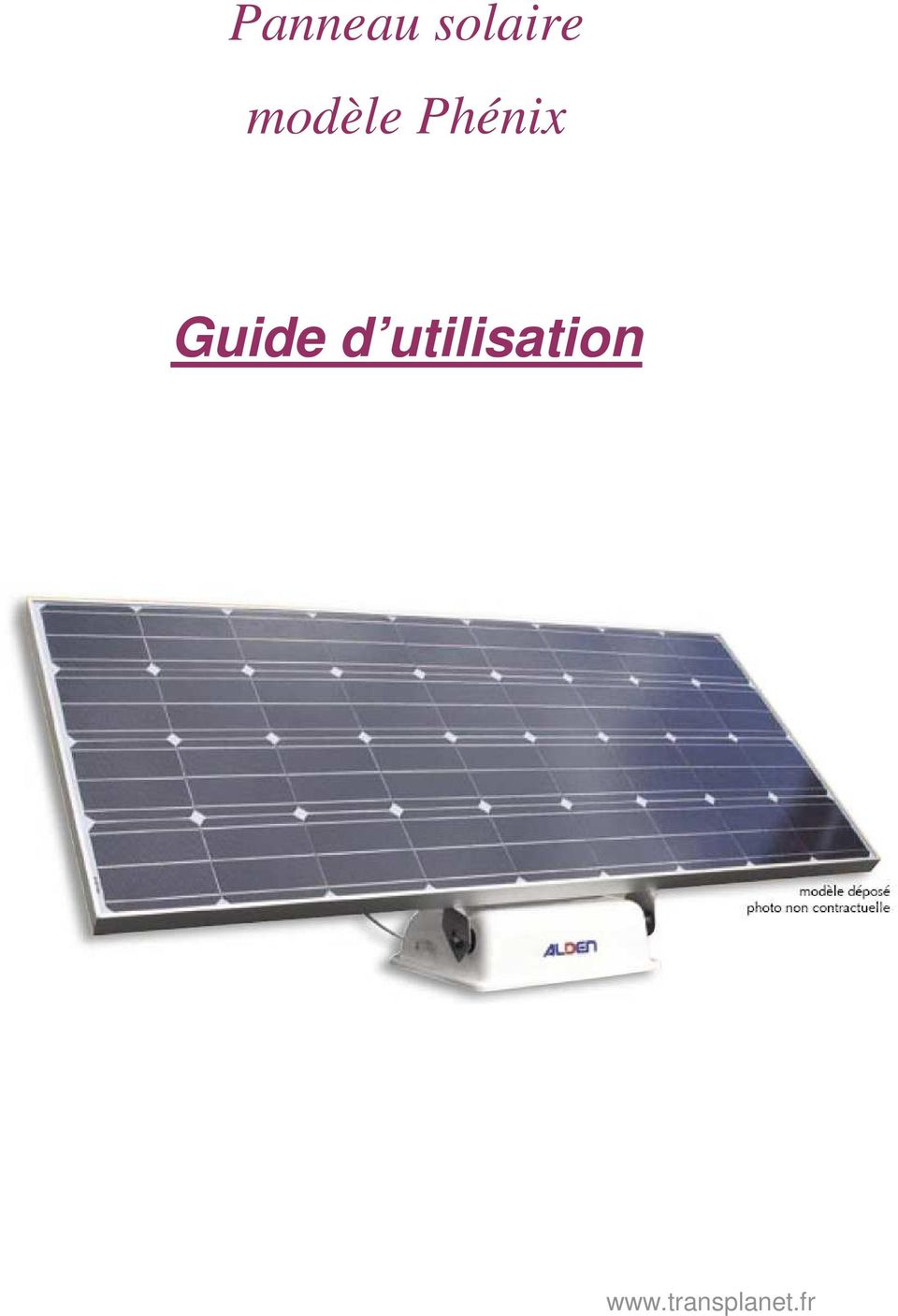 Panneau solaire sunpower alden