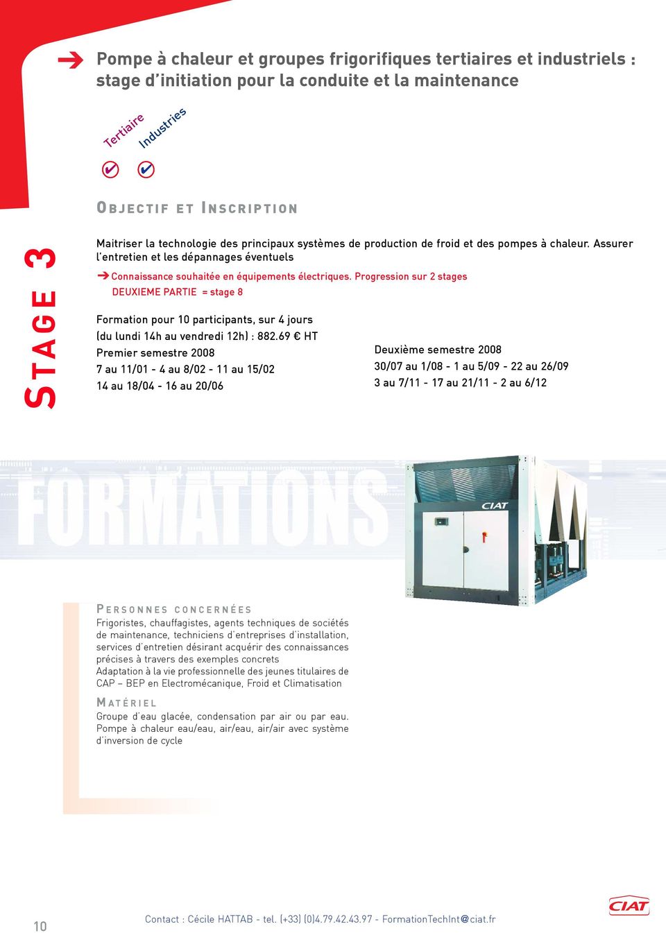 Formation entretien pompe à chaleur