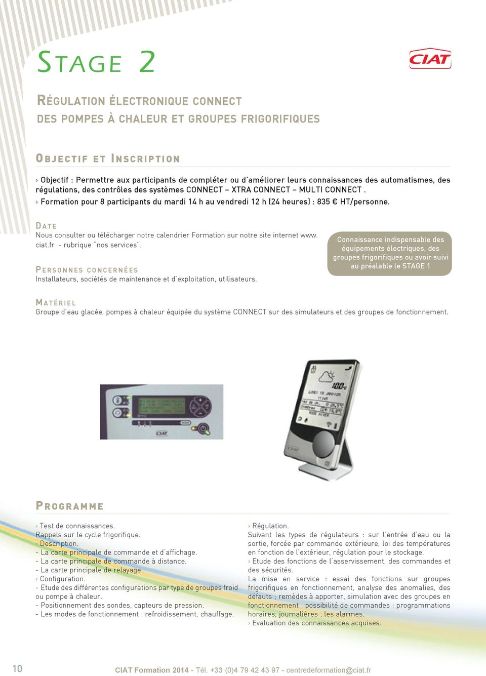 Formation glace pompe à chaleur