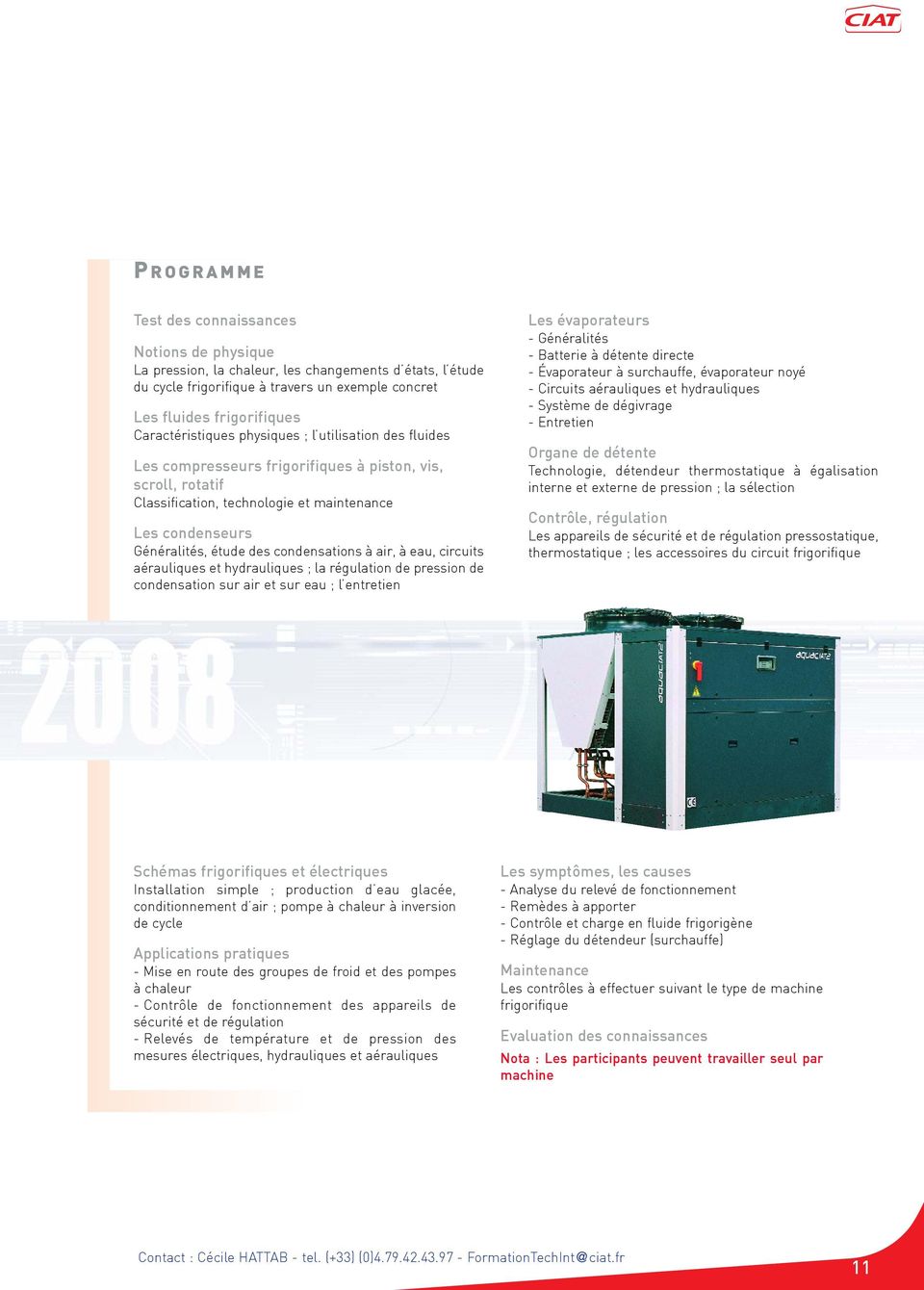 Formation mise en service et maintenance pompe a chaleur