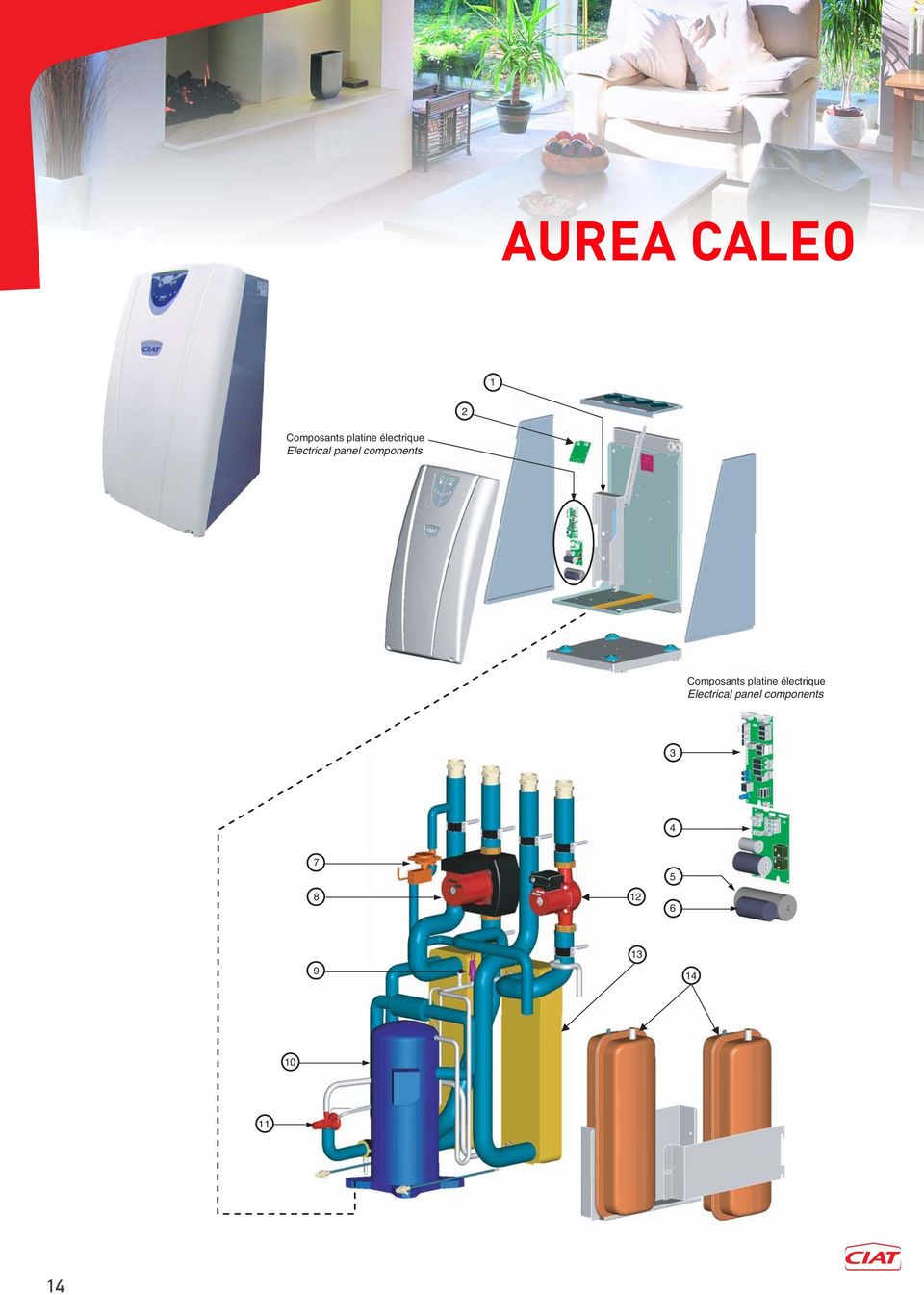 Pieces detachees pompe a chaleur ciat