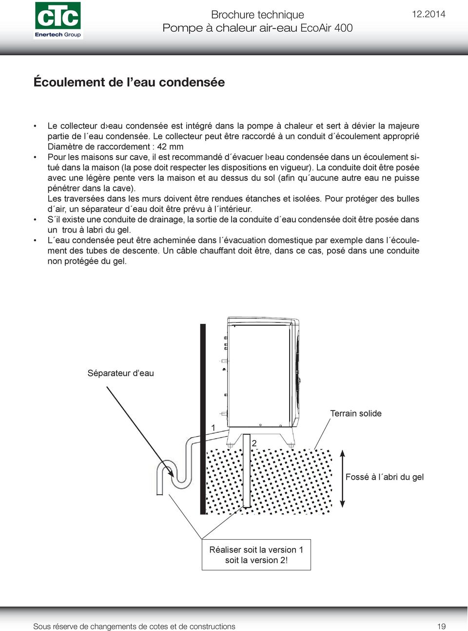 Pompe a chaleur atlantic air eau 16kw
