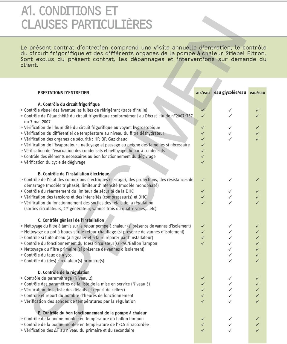 Contrat d entretien pompe à chaleur