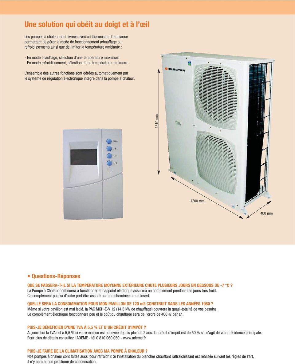 Pompe a chaleur pour maison 120 m2