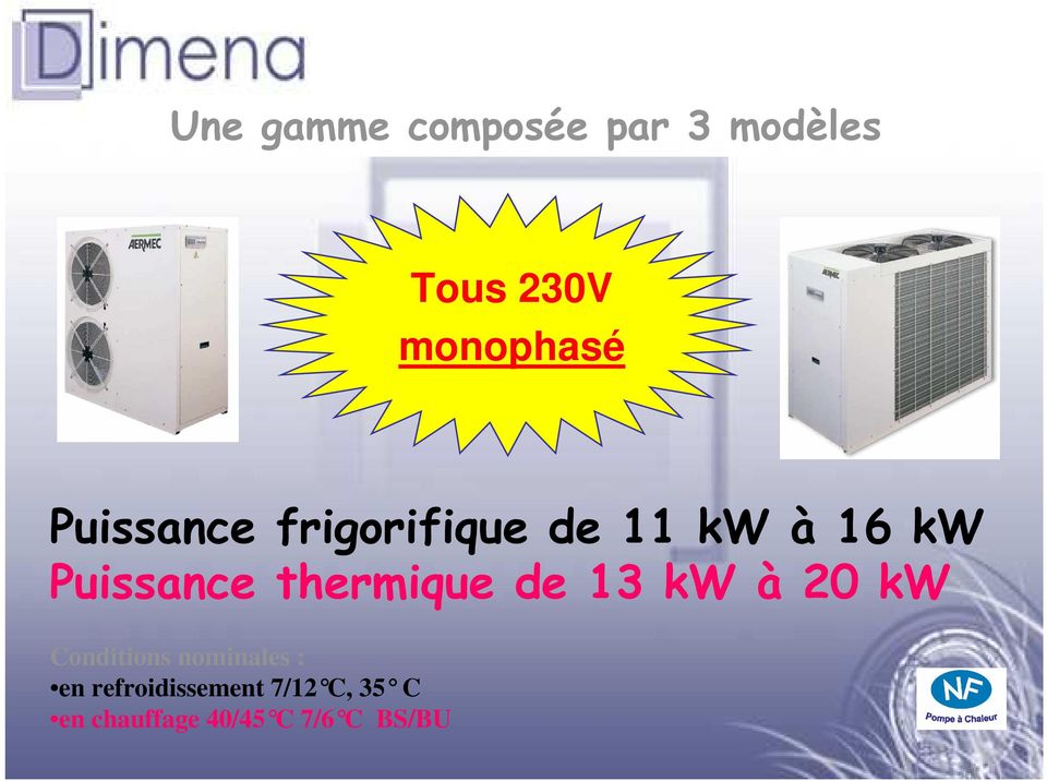 Pompe a chaleur aermec srp