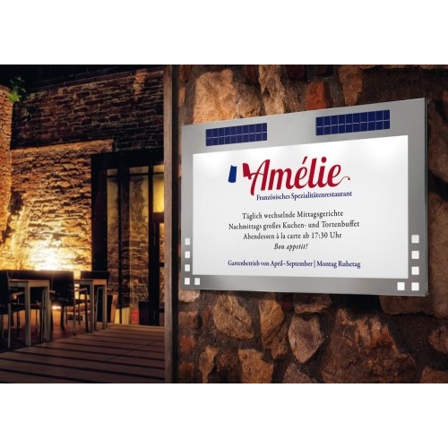 Panneau lumineux solaire