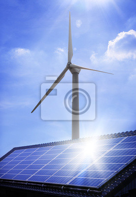 Panneau solaire et eolienne