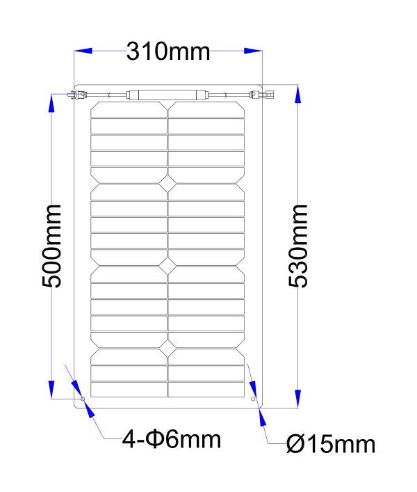 Panneau solaire photovoltaique dimension