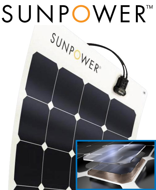 Panneau solaire souple 135 w back contact pwm
