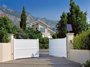 Panneau solaire alimentation portail electrique