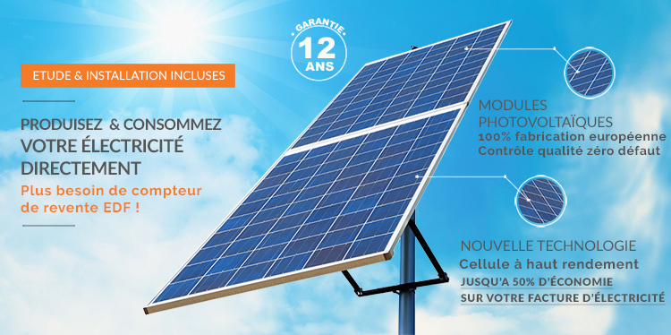Panneau solaire vente electricite