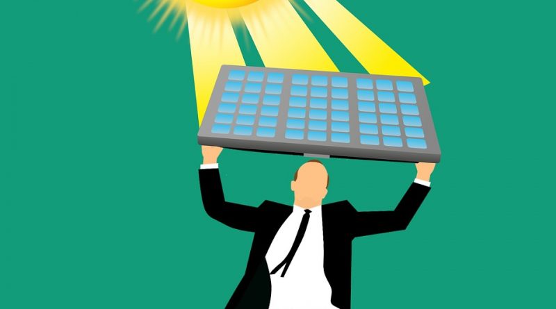 Panneau solaire cartoon