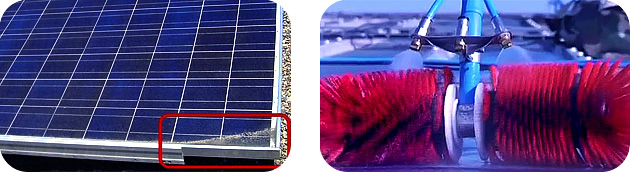 Panneau solaire sale