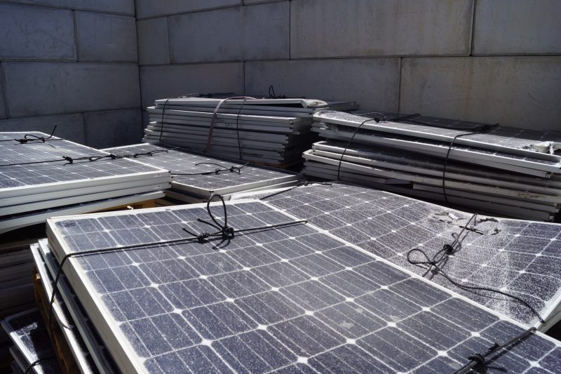 Recyclage du panneau solaire