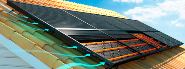Installation panneau solaire hybride