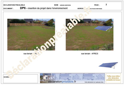 Declaration prealable panneau solaire
