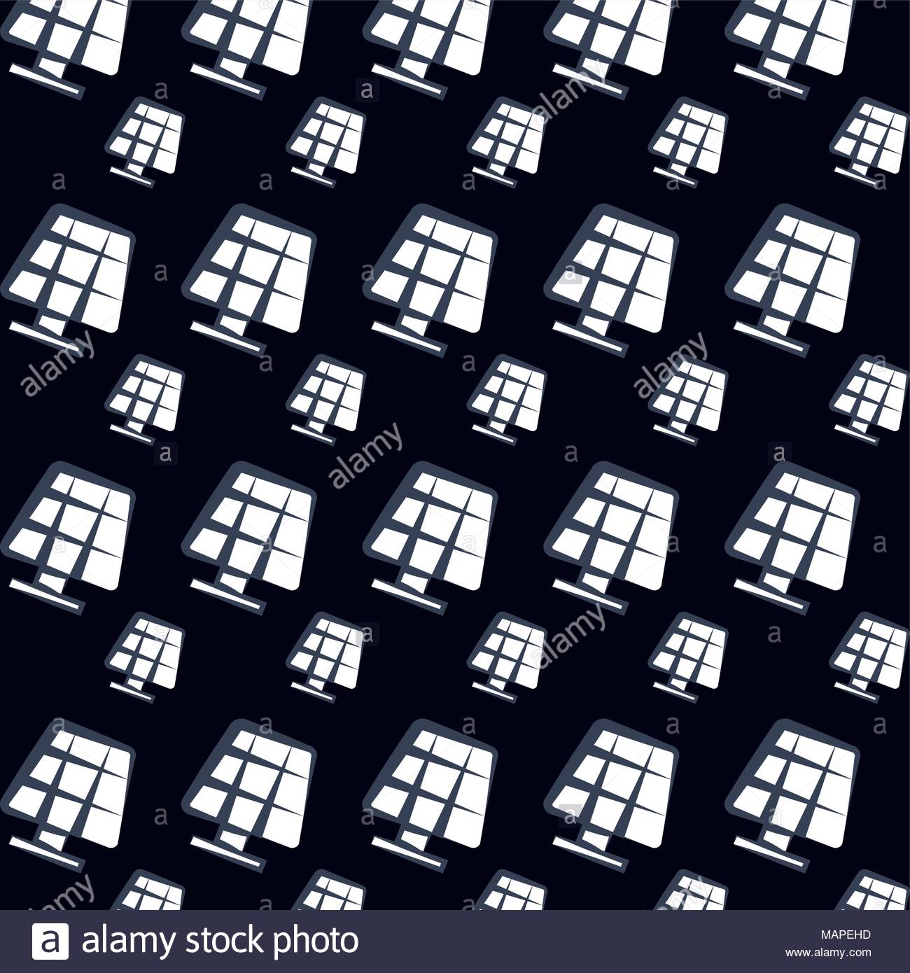 Panneau solaire noir et blanc