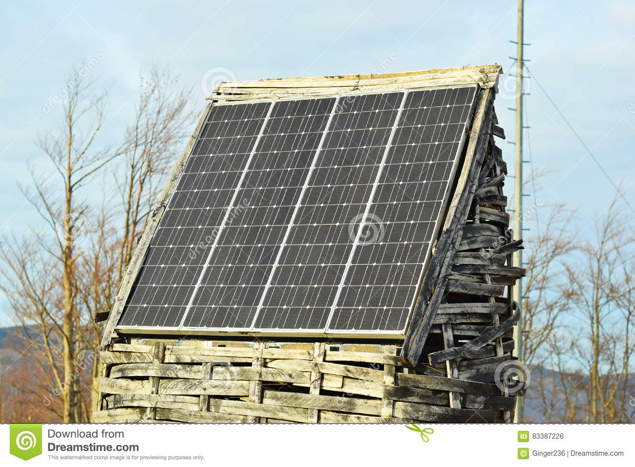 Hangar gratuit panneau solaire